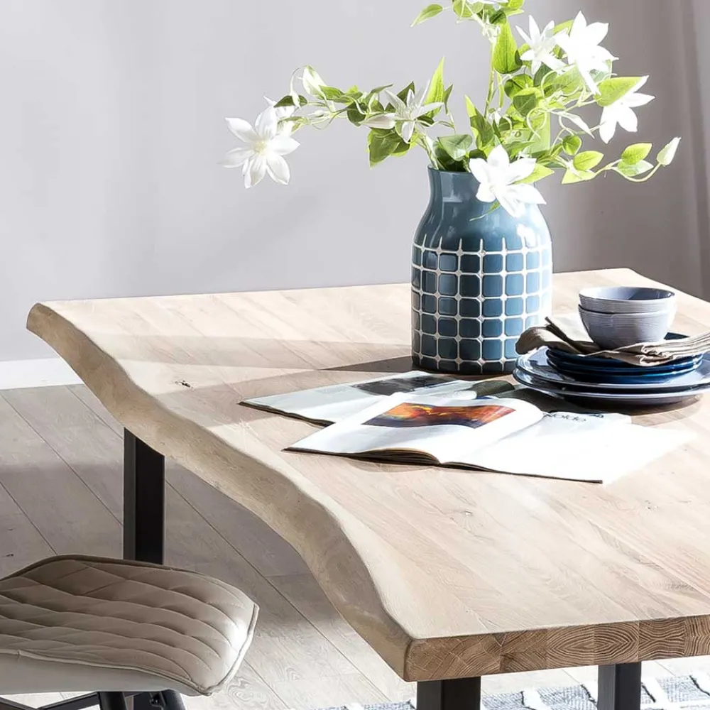 Wohnen Esszimmer Tischgruppe mit 4 Stühlen - Tilveta I (fünfteilig)