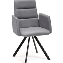 Wohnen Esszimmer-Armlehnenstuhl in Hellgrau - Vanimarias