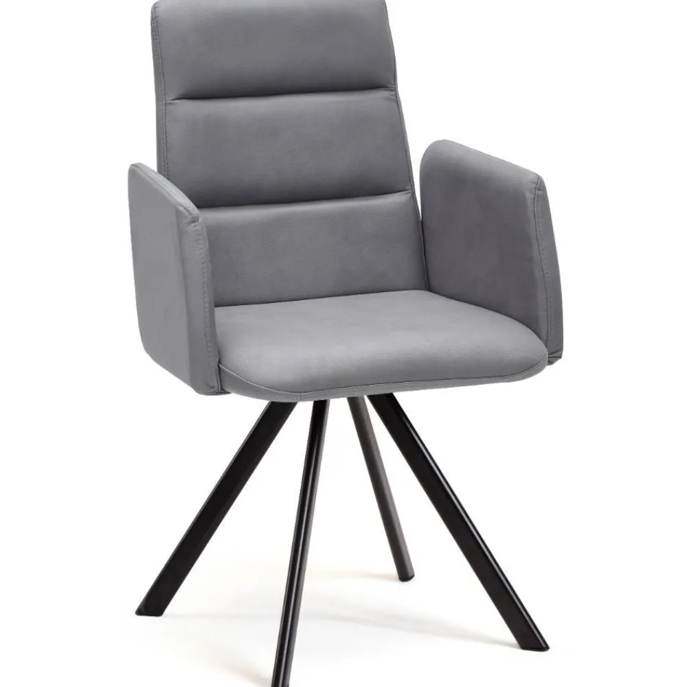 Wohnen Esszimmer-Armlehnenstuhl in Hellgrau - Vanimarias