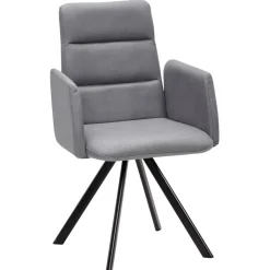 Wohnen Esszimmer-Armlehnenstuhl in Hellgrau - Vanimarias