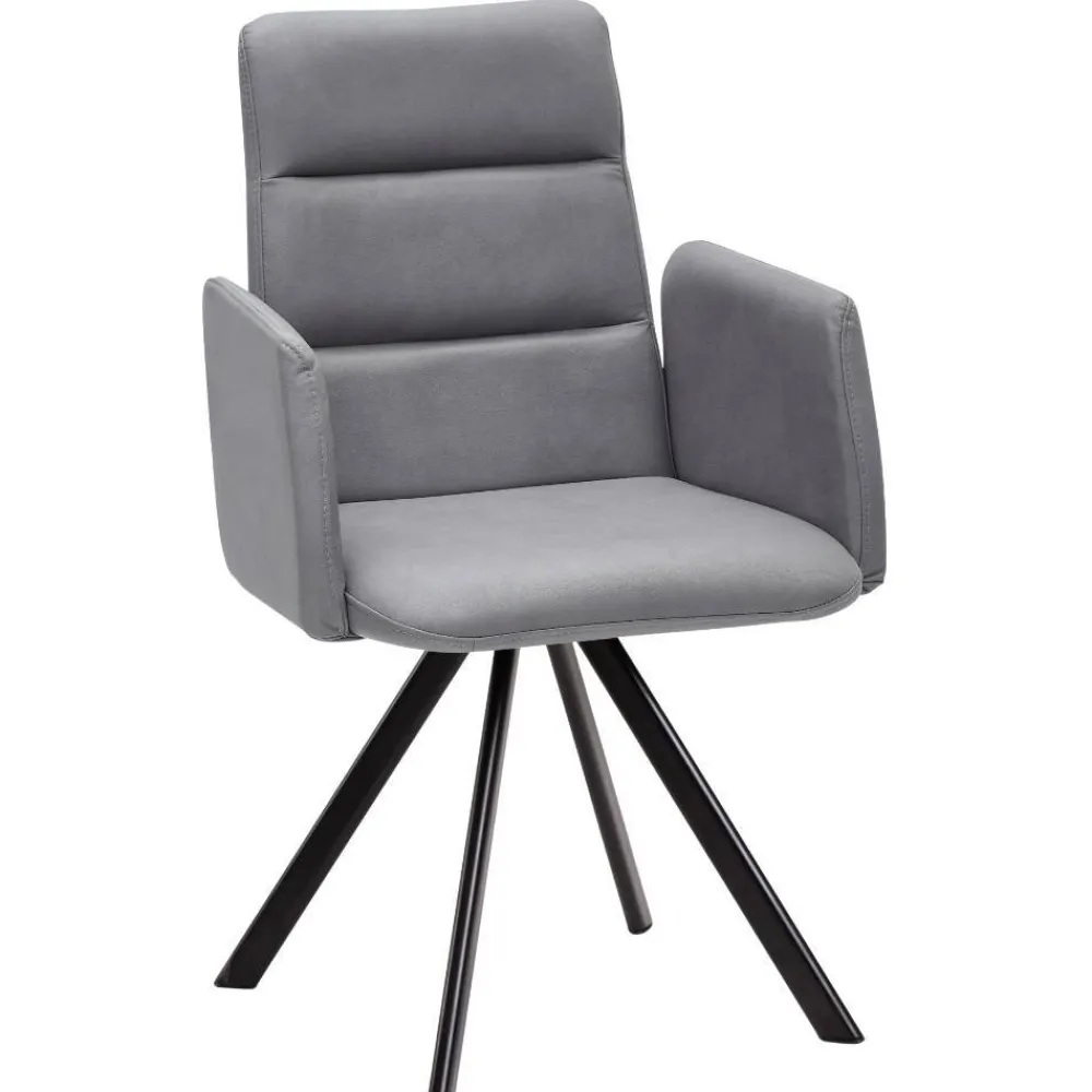 Wohnen Esszimmer-Armlehnenstuhl in Hellgrau - Vanimarias