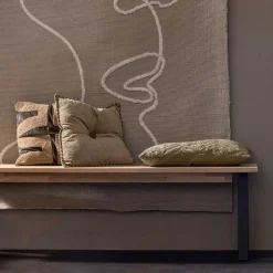 Wohnen Esszimmerbank aus Eiche und Metall - Besi