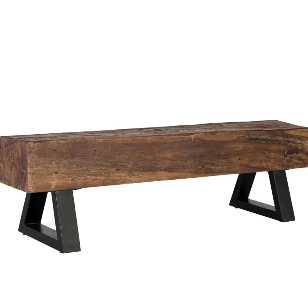 Wohnen Küchenbänke|Esszimmerbänke*Esszimmerbank aus Recyclingholz Balken - Evinele