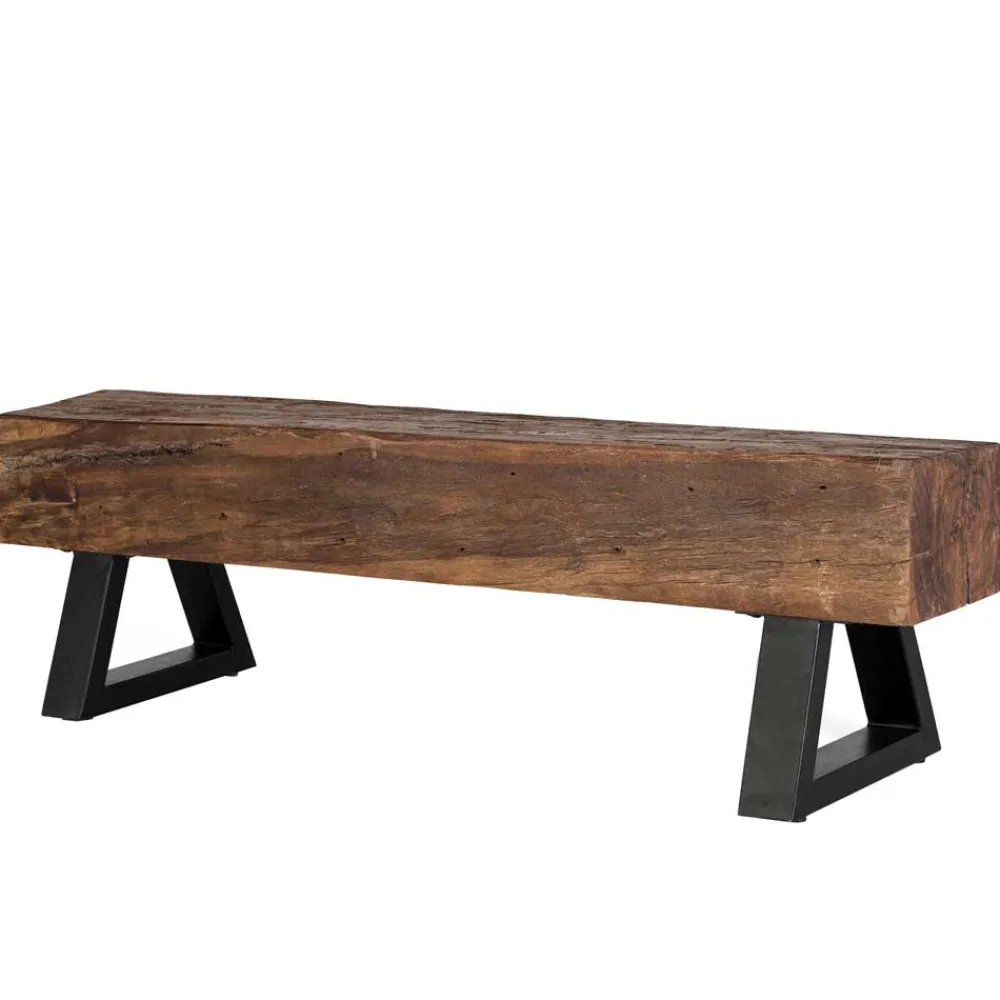 Wohnen Küchenbänke|Esszimmerbänke*Esszimmerbank aus Recyclingholz Balken - Evinele