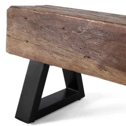 Wohnen Küchenbänke|Esszimmerbänke*Esszimmerbank aus Recyclingholz Balken - Evinele