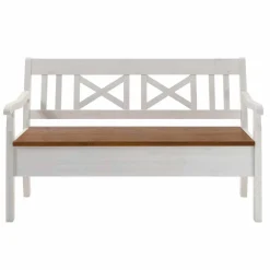 Wohnen Esszimmerbank Barlad mit Armlehnen und Truhe