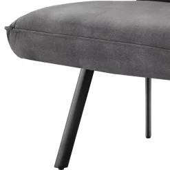 Wohnen Küchenbänke|Esszimmerbänke*Esszimmerbank in Dunkelgrau Microfaser - Aturin