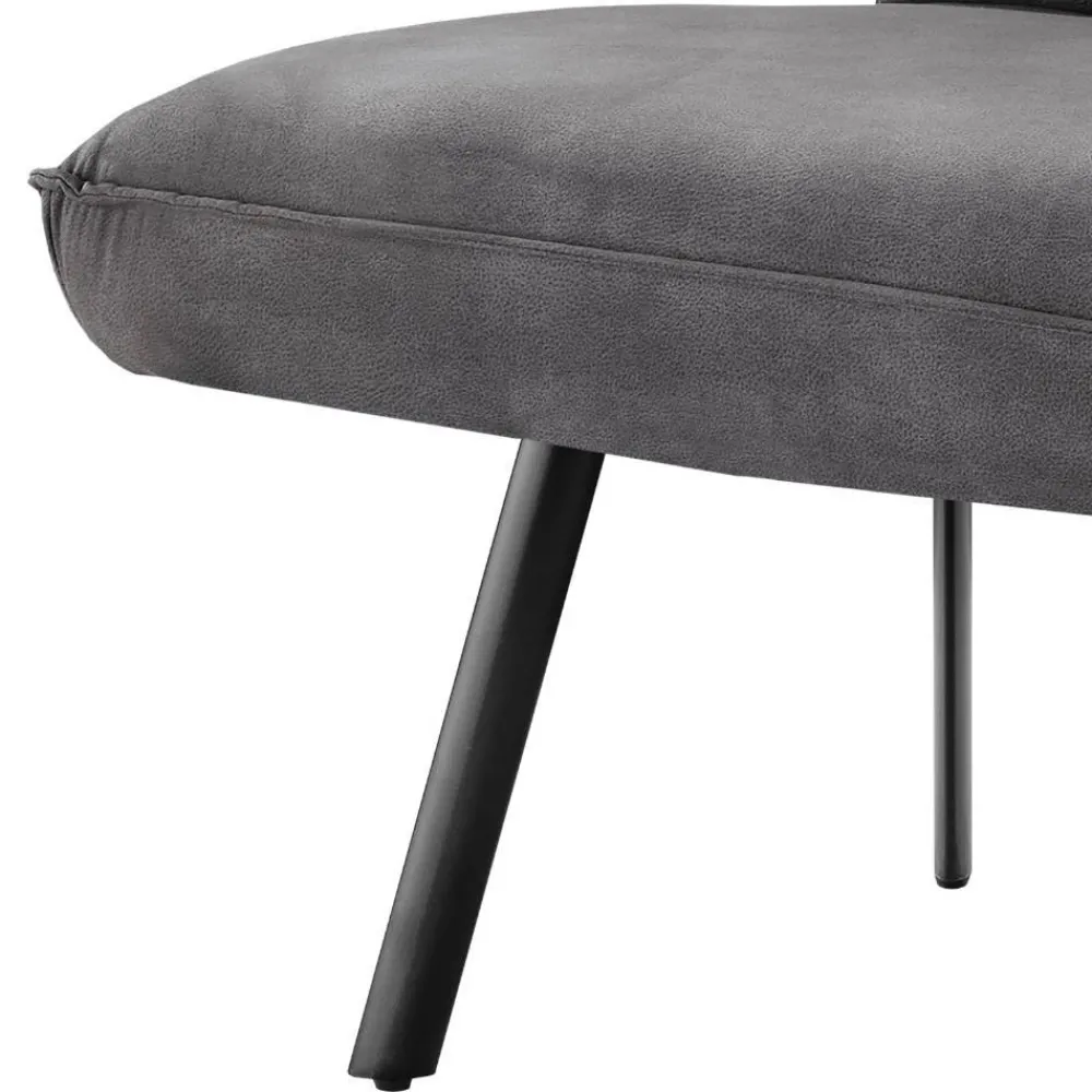 Wohnen Küchenbänke|Esszimmerbänke*Esszimmerbank in Dunkelgrau Microfaser - Aturin