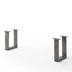 Wohnen Braune Möbel|Graue Möbel*Esszimmerbank in Walnuss Braun mit Altsilber - This