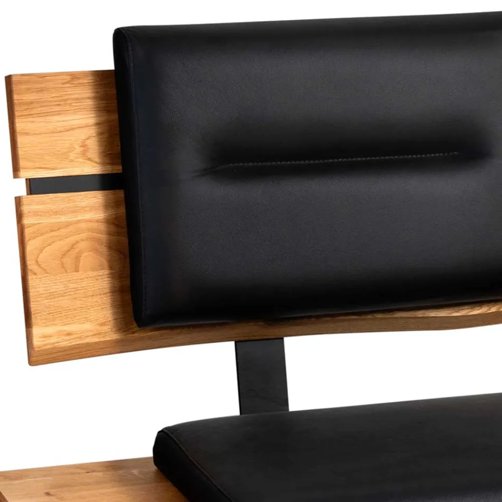 Wohnen Küchenbänke|Esszimmerbänke*Esszimmerbank mit Rückenlehne in Wildeiche - Piton