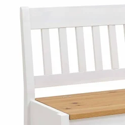 Wohnen Küchenbänke|Esszimmerbänke*Esszimmerbank Molzau in Weiß Kiefer massiv