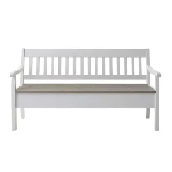 Wohnen Esszimmerbänke|Sitzbank*Esszimmerbank Ovidos in Weiß Grau