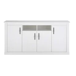 Wohnen Skandinavische Möbel*Esszimmereinrichtung in weißer Holzoptik Pinie - Liancos (dreiteilig)