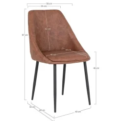 Wohnen Küchen-Essgruppen|Esszimmer Komplett*Esszimmergruppe in Braun & Schwarz - Pigaro (siebenteilig)