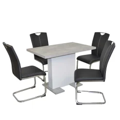 Wohnen Esszimmerkombination mit Säulentisch - Bahirah (fünfteilig)