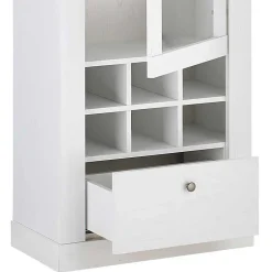 Wohnen Skandinavische Möbel|Wohnzimmer Komplett*Esszimmerschrank Set in weißer Holzoptik Pinie - Liancos (dreiteilig)