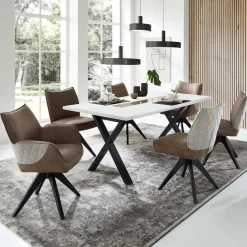 Wohnen Küchen-Essgruppen|Esszimmer Komplett*Esszimmersitzgruppe inklusive sechs Stühle - Niam I (siebenteilig)