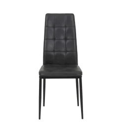 Wohnen Schwarze Möbel|Graue Möbel*Esszimmerstühle in Anthrazit Microfaser - Furciano (2er Set)