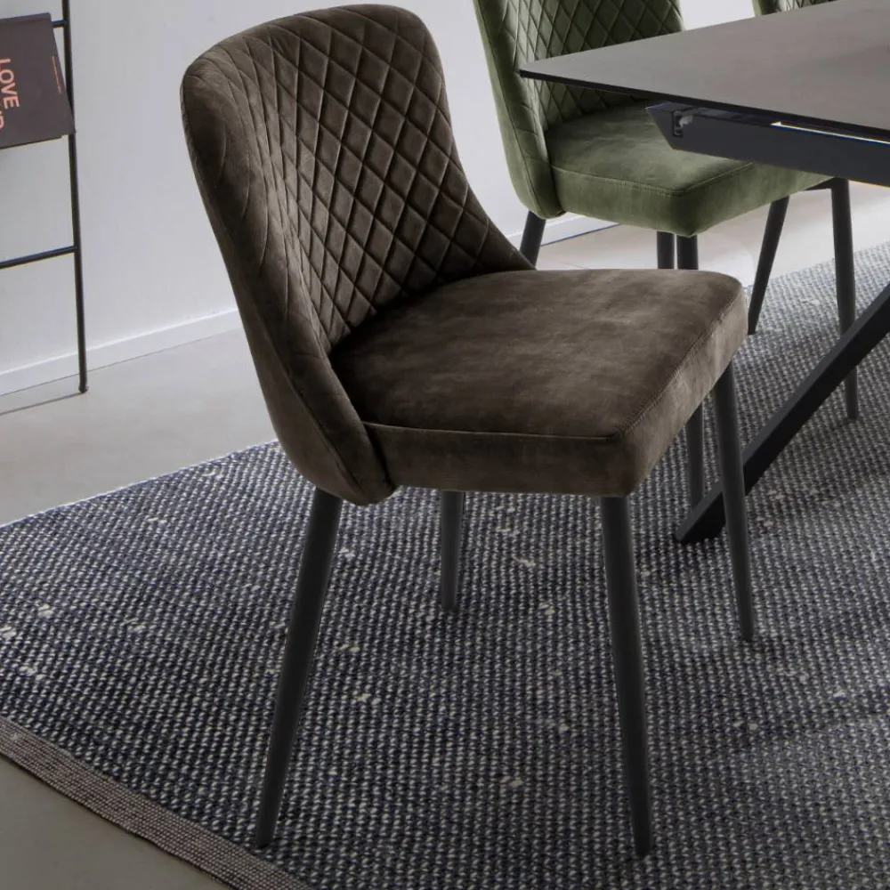 Wohnen Küchenstühle|Esszimmerstühle*Esszimmerstühle in Anthrazit - Liva (4er Set)