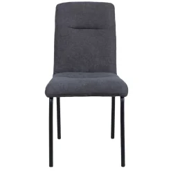 Wohnen Küchenstühle|Esszimmerstühle*Esszimmerstühle in Dunkelgrau & Schwarz - Frees (2er Set)