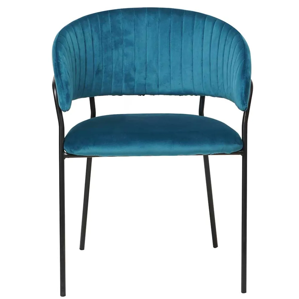 Wohnen Schwarze Möbel|Küchenstühle*Esszimmerstühle in Türkis & Schwarz - Vakuum