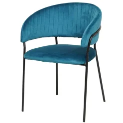 Wohnen Schwarze Möbel|Küchenstühle*Esszimmerstühle in Türkis & Schwarz - Vakuum