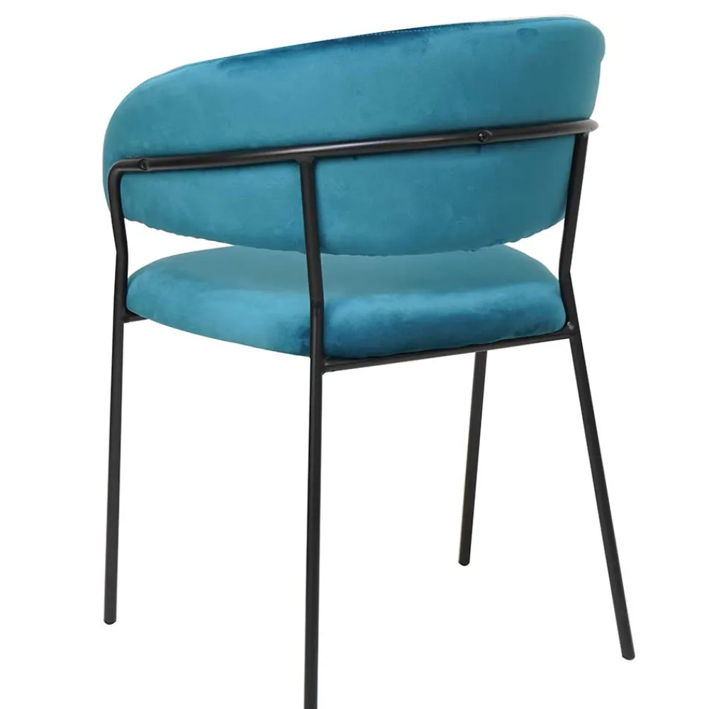 Wohnen Schwarze Möbel|Küchenstühle*Esszimmerstühle in Türkis & Schwarz - Vakuum