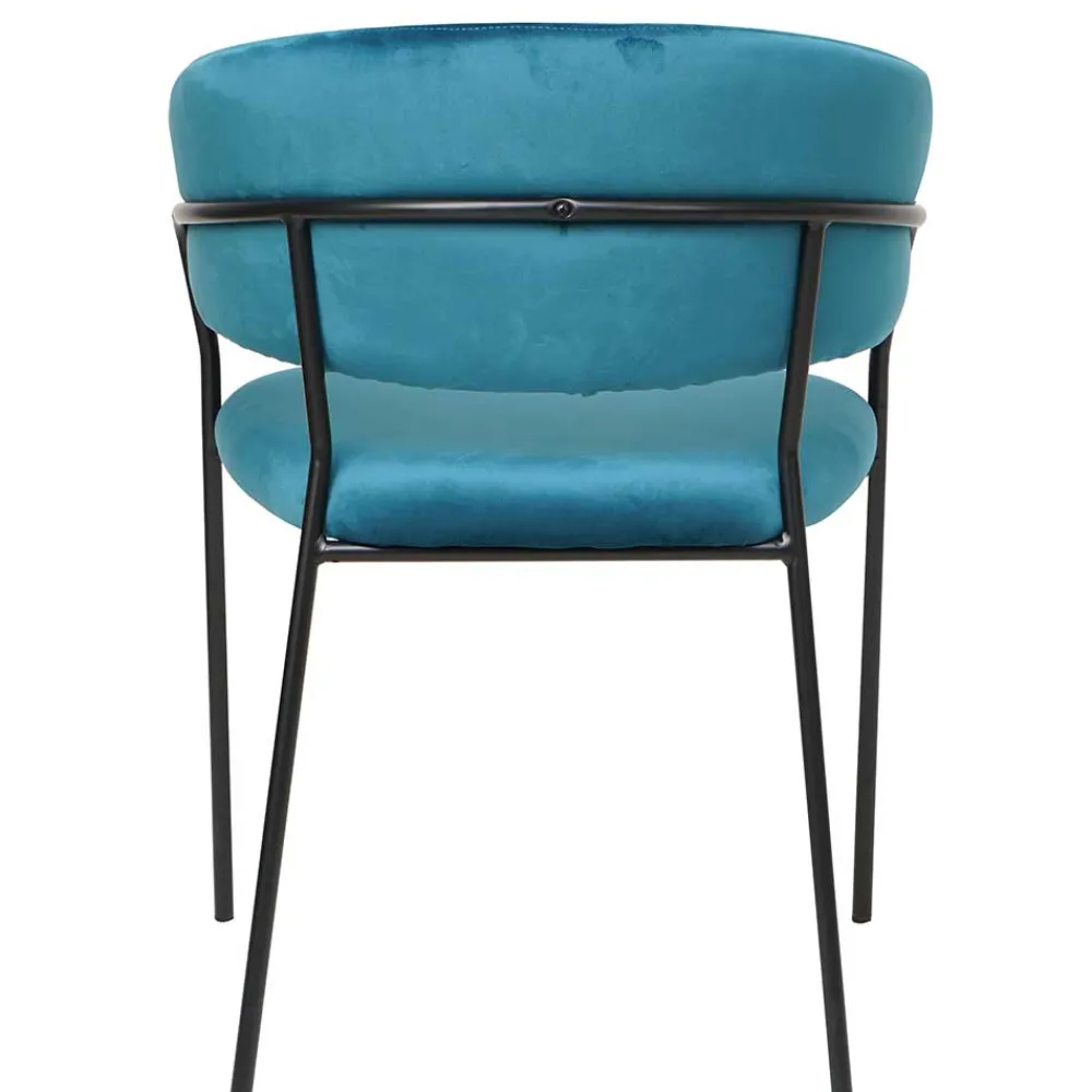 Wohnen Schwarze Möbel|Küchenstühle*Esszimmerstühle in Türkis & Schwarz - Vakuum