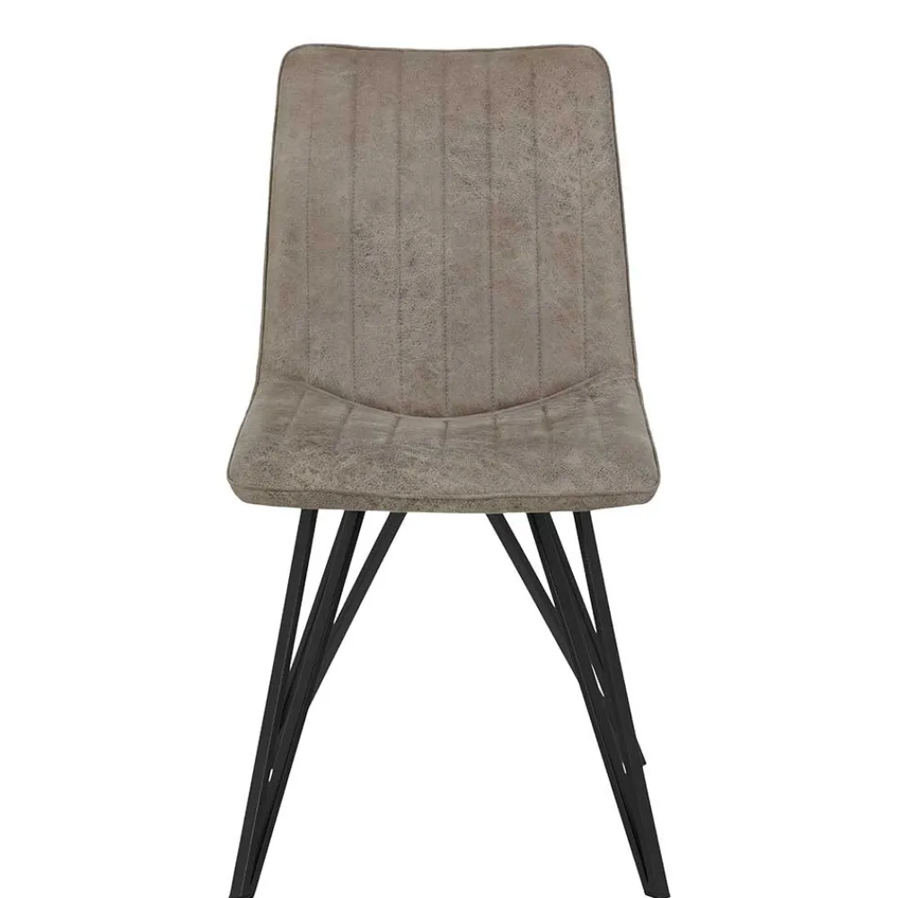 Wohnen Esszimmerstuhl in Beigegrau - Beveric (Set)