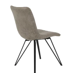 Wohnen Esszimmerstuhl in Beigegrau - Beveric (Set)