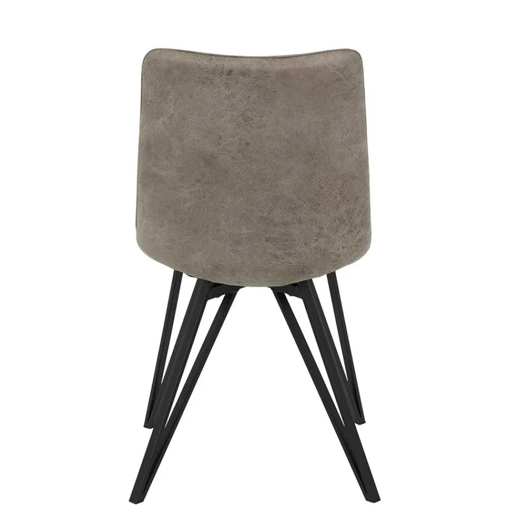 Wohnen Esszimmerstuhl in Beigegrau - Beveric (Set)