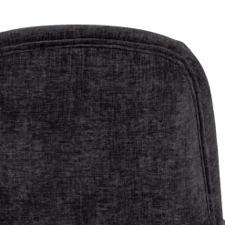 Wohnen Esszimmerstuhl in Dunkelgrau Samt - Asne (2er Set)