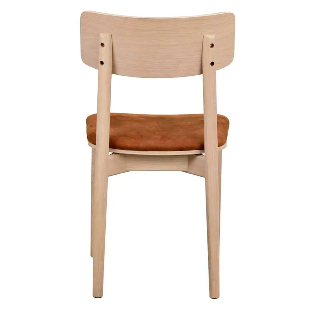 Wohnen Küchenstühle*Esszimmerstuhl in Eiche White Wash - Rovinja (2er Set)