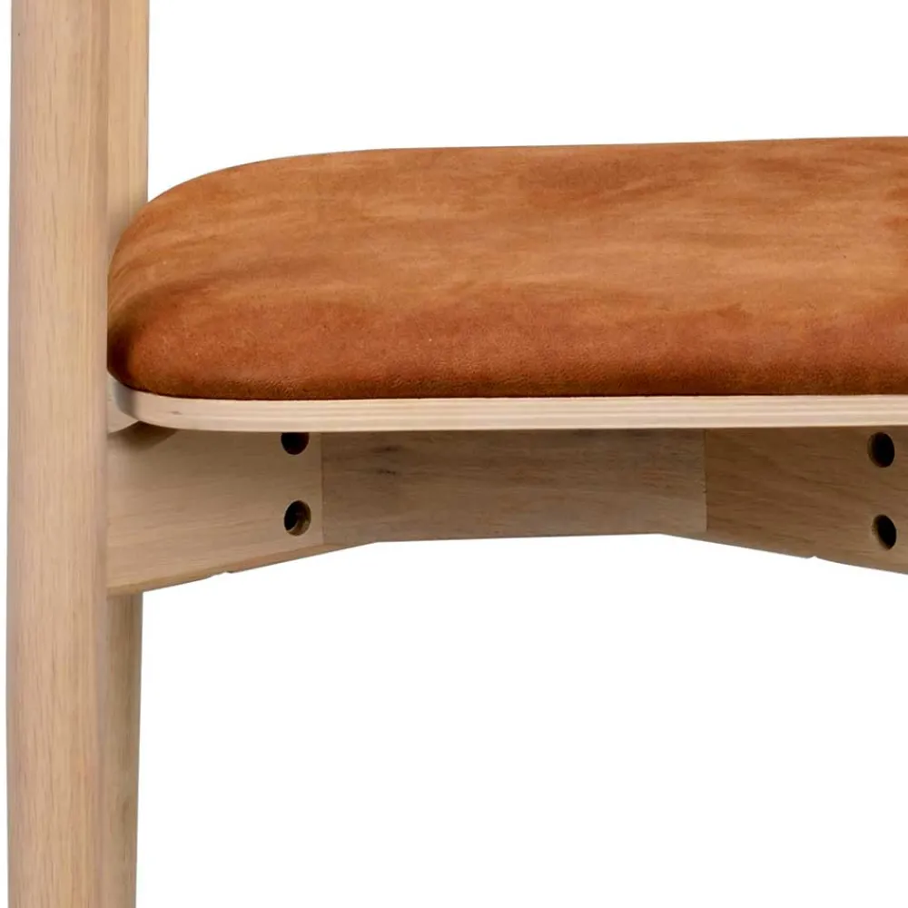 Wohnen Küchenstühle*Esszimmerstuhl in Eiche White Wash - Rovinja (2er Set)