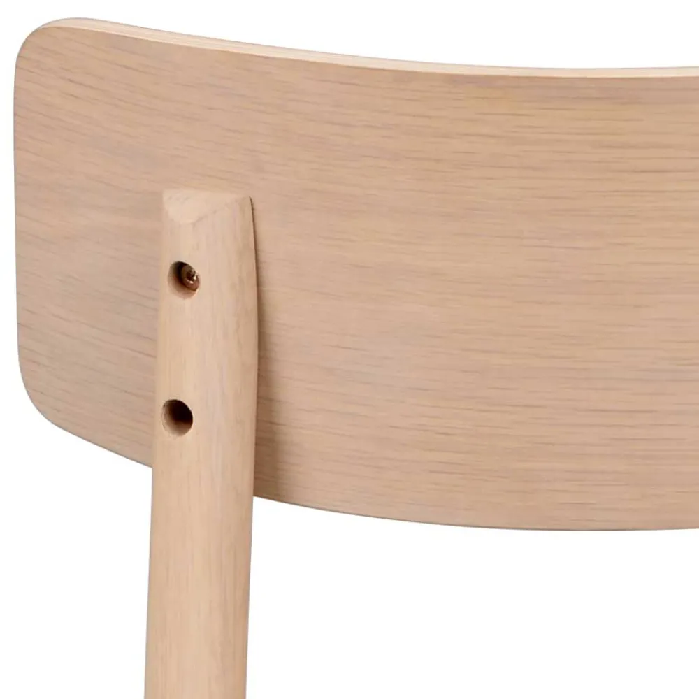 Wohnen Küchenstühle*Esszimmerstuhl in Eiche White Wash - Rovinja (2er Set)