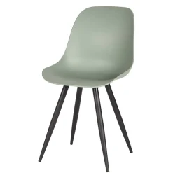 Wohnen Esszimmerstuhl in Graugrün Kunststoff - Stana (2er Set)