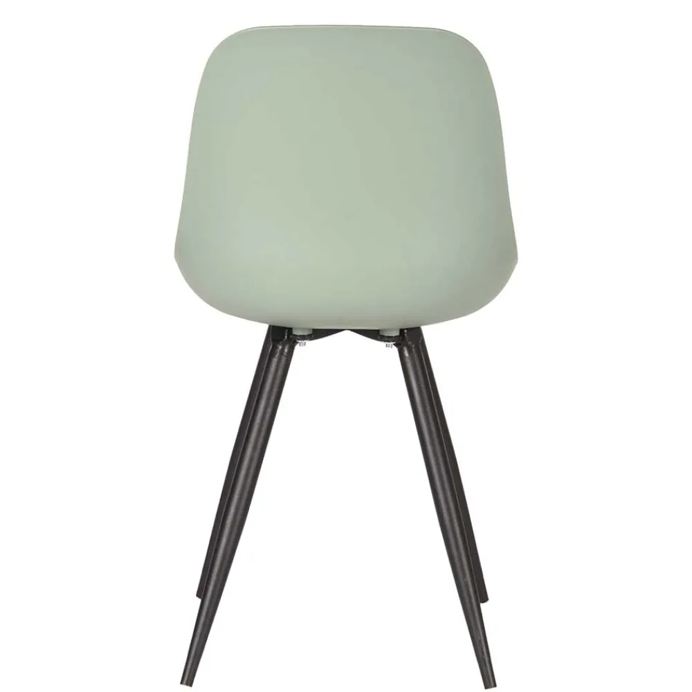 Wohnen Esszimmerstuhl in Graugrün Kunststoff - Stana (2er Set)