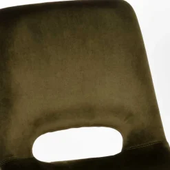 Wohnen Esszimmerstuhl in Oliv Grün Samtbezug - Tryndidad (2er Set)