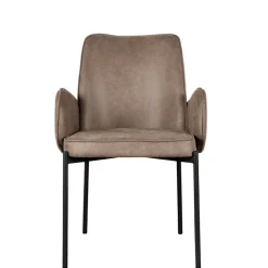 Wohnen Esszimmerstuhl in Taupe Microfaser - Ordinia (2er Set)