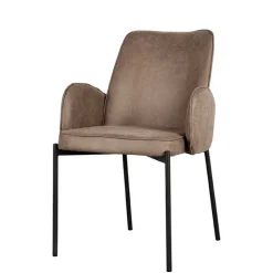 Wohnen Esszimmerstuhl in Taupe Microfaser - Ordinia (2er Set)