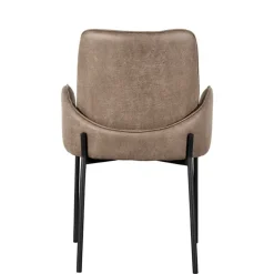 Wohnen Esszimmerstuhl in Taupe Microfaser - Ordinia (2er Set)