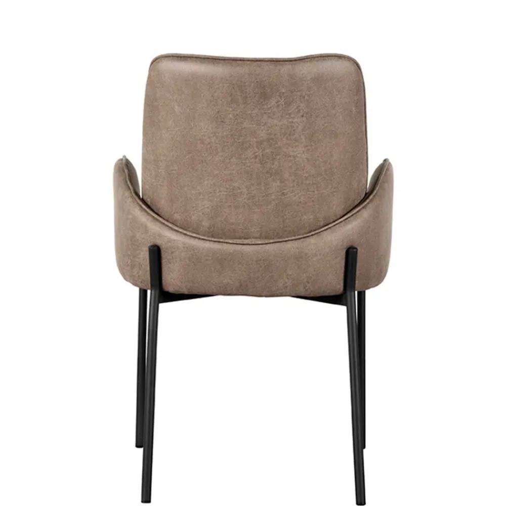 Wohnen Esszimmerstuhl in Taupe Microfaser - Ordinia (2er Set)