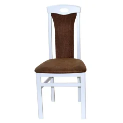 Wohnen Weiße Möbel|Braune Möbel*Esszimmerstuhl in Weiß & Braun - Bacanova (2er Set)