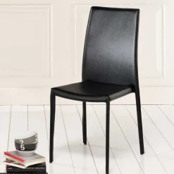 Wohnen Esszimmerstuhl Luise in Schwarz (4er Set)