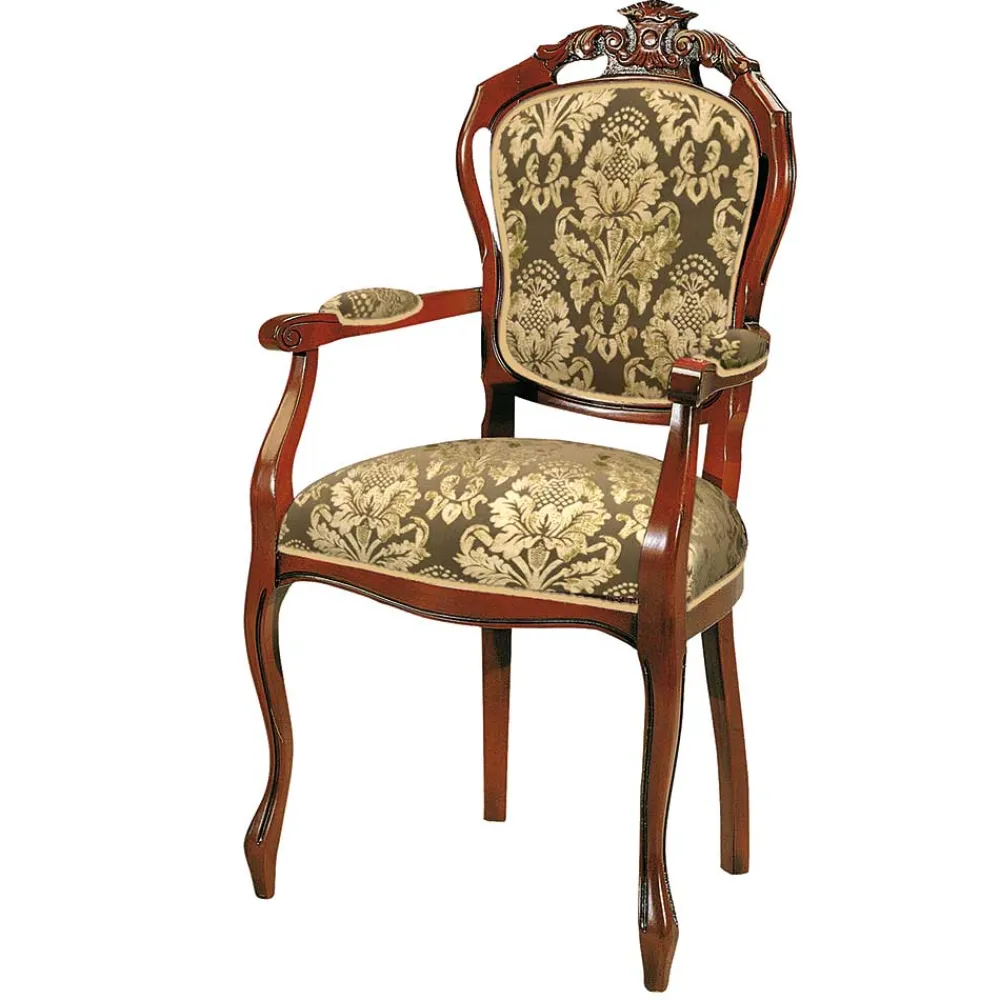 Wohnen Esszimmerstuhl mit Armlehnen im Barockstil - Vennezo