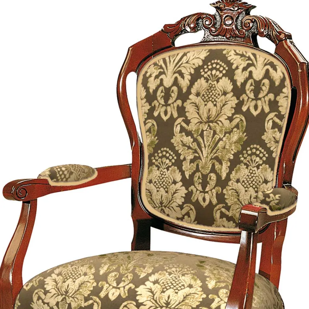 Wohnen Esszimmerstuhl mit Armlehnen im Barockstil - Vennezo