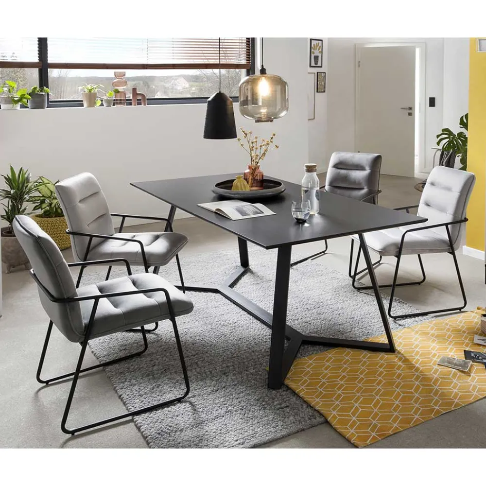 Wohnen Sitzgruppe|Küchen-Essgruppen*Esszimmertisch & Stühle Kombi - Faustro (fünfteilig)