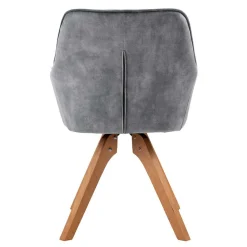 Wohnen Esszimmertisch & Tischsessel Set - Salma (siebenteilig)