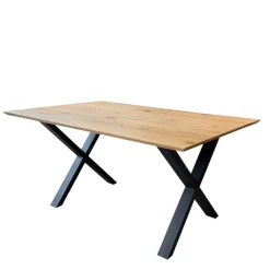 Wohnen Esszimmertisch aus Wildeiche mit Schweizer Kante - Ashron