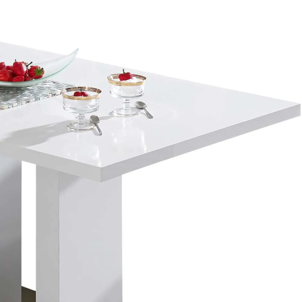 Wohnen Esszimmertisch Caith in Weiß